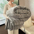 Axyaa Cozy Rabbit Fur Throw Blanket: Soft Plush Sofa Bed Autumn Winter Warm Blanket