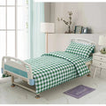 Axyaa Thick Cotton-Polyester Grid 3pc Bedding Set for 0.9-1.2m Bed