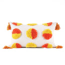 Axyaa Bohemian Chenille Throw Pillowcase with Tufted Tassels
