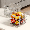 Axyaa 201 Stainless Steel Hanging Fruit Basket Kitchen Storage Rack