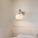Axyaa Nordic Pumpkin Wall Sconce Light: Modern Soft Style Bedroom Decor Luxe