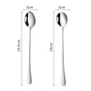 Axyaa Long Handle Stainless Steel Coffee Spoon Ice Cream Dessert Korean Style Tableware