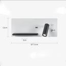 Axyaa Adjustable Angle Wall Lamp with USB/Wireless Charging for Study, Bedroom, Reading
