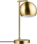 Axyaa Matte Brass Molly Desk Lamp with LED Bulb and On/Off Switch