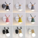 Axya LED Antlers Wall Lamp Colorful Wooden Nordic Vintage Loft Modern Lights