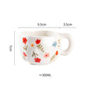 Axyaa Ceramic Mug: Irregular Pattern Coffee Cup for Creative Gifts