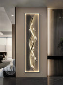 Axyaa Modern Abstract Wall Lamp with Remote Control for Living Room Bedroom