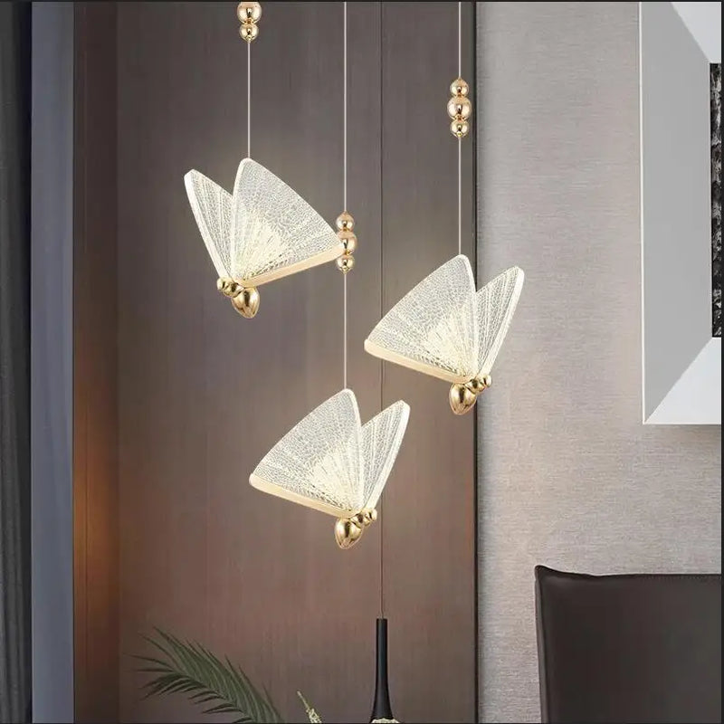 LED Butterfly Hanging Lamp by Axya: Modern Bedroom Kitchen Bar Lighting Fixtures