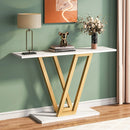 Axyaa Industrial Entryway Console Table, 43 Inch Home Furniture