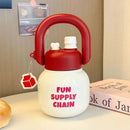 Axyaa Big Belly Water Bottle with Handle and Tea Filter