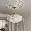 Axyaa Chrome Art Deco Chandelier: Luxury Suspension Light for Living Room