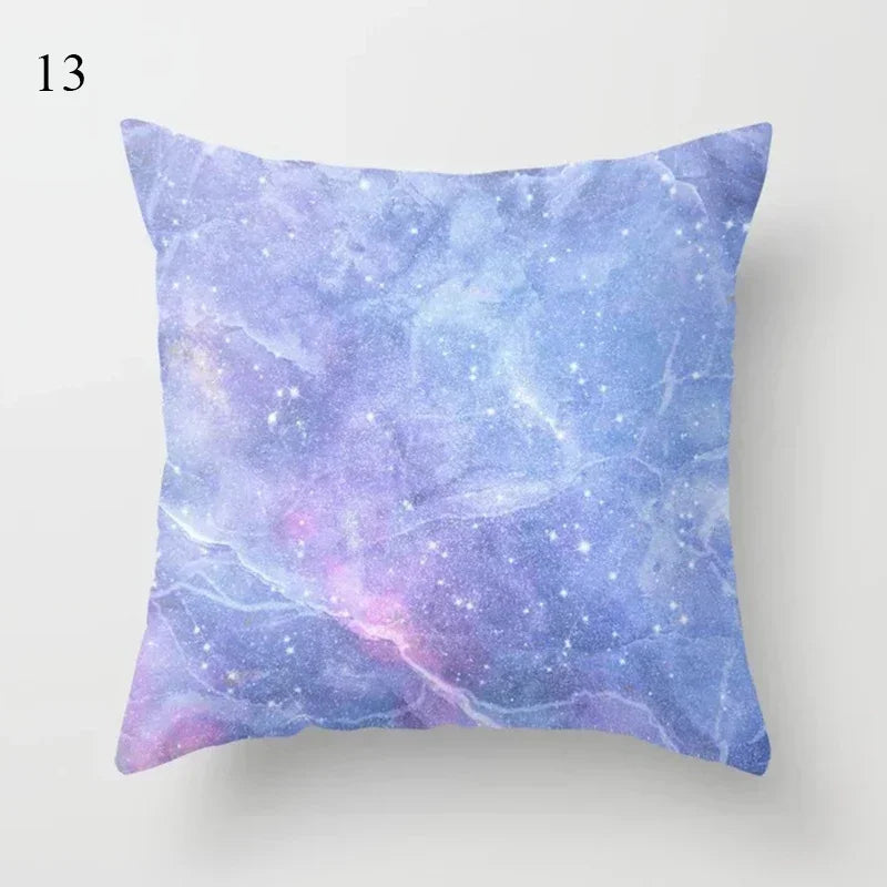 Axyaa Pink Psychedelic Landscape Print Pillowcase for Bedroom Living Room