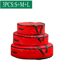 Axyaa Christmas Wreath Storage Bag: Round Waterproof Dustproof with Handles for Holiday Decorations