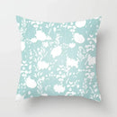 Modern Geometry Print Pillow Case for Home Decor by Axyaa - Mint Green Pillow Cover