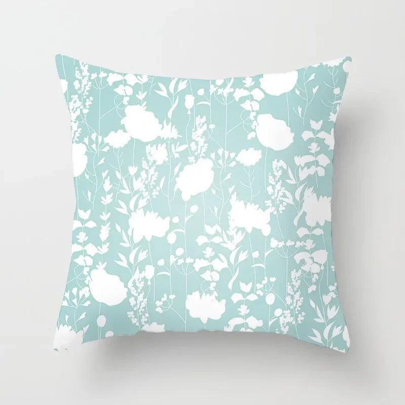 Modern Geometry Print Pillow Case for Home Decor by Axyaa - Mint Green Pillow Cover