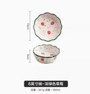Axyaa 6-inch Ceramic Steaming Egg Bowl Tableware Oat Fruit Salad Plate