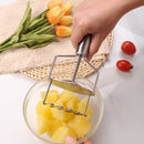 Axyaa Stainless Steel Potato Masher Fruit Vegetable Chopper Kitchen Gadget