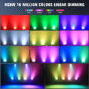 Axyaa RGBW LED Par Lights 4PCS 250W Waterproof Stage Lighting