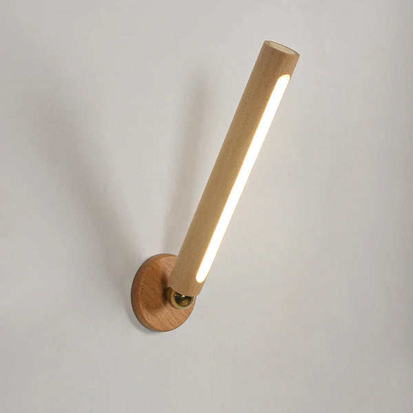 Wooden LED Wall Lamp Modern Adjustable Lighting Nordic Design Axya Brand