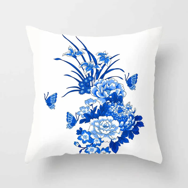 Axyaa Blue Mandala Pattern Pillow Case 45*45cm