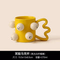 Axyaa Pumpkin Ceramic Coffee Cup, Halloween Decorative Mug, 350ml