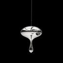 Axyaa Lava Drops Glass Pendant Light Silver for Kitchen Dining Room Island Decor