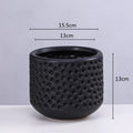 Axyaa Gold Ceramic Succulent Flowerpot Vase Balcony Decor Plant Pots
