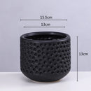 Axyaa Gold Ceramic Succulent Flowerpot Vase Balcony Decor Plant Pots