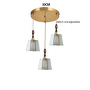 Axyaa Glass LED Pendant Lights: American Vintage Style for Dinning, Living Room & Bedroom