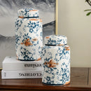 Axyaa Blue & White Porcelain Antique Vase - New Chinese Style Large Flower Arrangement