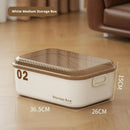 Axyaa Stackable Plastic Toy Storage Box with Lid - Organizing Container for Snacks, Cosmetics, and More.