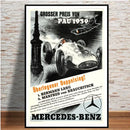 Axyaa Retro Monaco Race Car Wall Art Canvas Painting for Home Decor