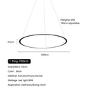 Axyaa Nordic Minimalism Circle Ring LED Pendant Lights Chandeliers for Home Decor