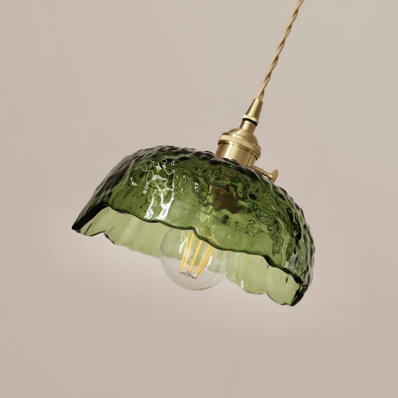 Nordic Green Glass LED Pendant Light by Axyaa - Modern Indoor Lighting