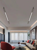 Axyaa Long Strip LED Ceiling Lamp for Modern Minimalist Living Room Lighting