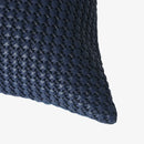 Axyaa Nordic Leather Hand-Woven Black & White Luxury Cushion