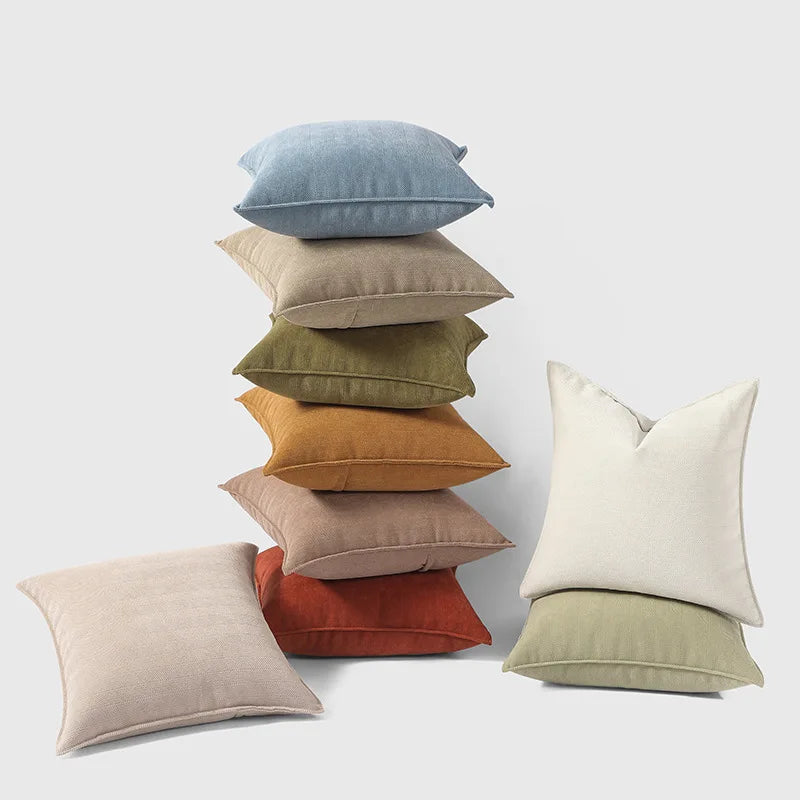 Axyaa Chenille Herringbone Embossed Pillowcase Set for Bedroom and Couch