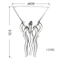 Axyaa Rainbow Glass Jellyfish Octopus Cocktail Cup Drinkware 5oz One Piece