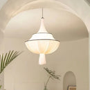 Axyaa French Creamy E27 Chandelier Nordic Art Decor Lampara