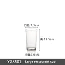 Axyaa Acrylic Transparent Tea Mugs Set - Multi-size Handy Water Glass Kitchen Drinkware