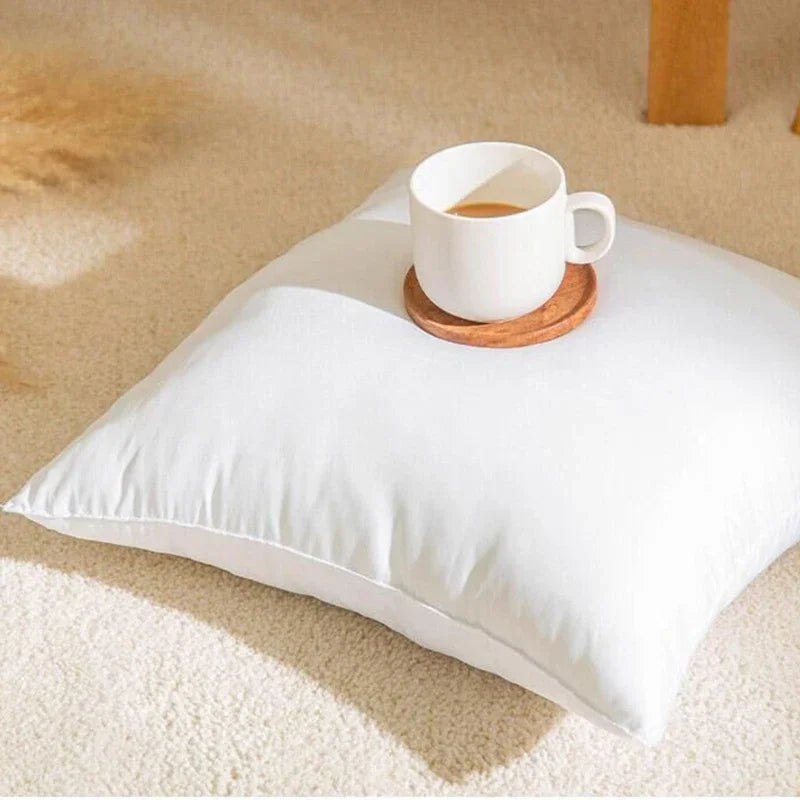Axyaa White Square Throw Pillow Insert - Hypoallergenic Decorative Sham Stuffer