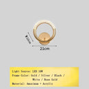 Axyaa Gold Ring LED Pendant Chandelier Ceiling Light Nordic Designer Fixture