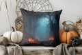Axyaa Halloween Castle Pumpkin Print Pillow Cover for Sofa Bedroom Car