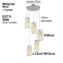 Axyaa Retro Crystal Pendant Light for Home Dining Table - Minimalist Branded Hanging Lamp