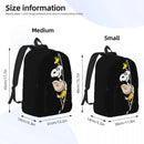 Axyaa Snoppy Canvas Backpack for Middle High College School Students