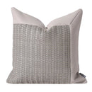 Axyaa Light Grey Splice Pillow Cushion for Home & Hospitality