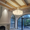 Axyaa Silk Pendant Lamp: Modern Art Lighting Fixture for Bedroom, Living Room & Tea Room