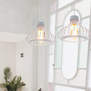 Axyaa Vintage Cage Pendant Light: Modern Industrial Chandelier for Living Room & Kitchen