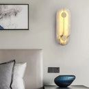 Axyaa Marble LED Sconce: Modern Stone Wall Light for Home, Hotel, Bathroom