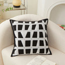 Axyaa Geometric Jacquard Pillowcase Decor Home Sofa Throw Cushion Cover 48x48cm